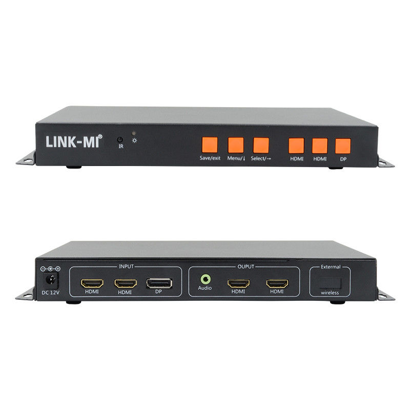 หน้าจอโทรศัพท์ HDMI Video Wall Controller 90 180 270 องศาหมุน HDMI Multi Window Processor