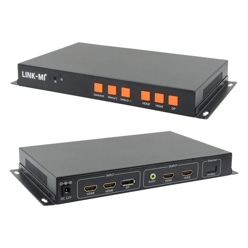 หน้าจอโทรศัพท์ HDMI Video Wall Controller 90 180 270 องศาหมุน HDMI Multi Window Processor