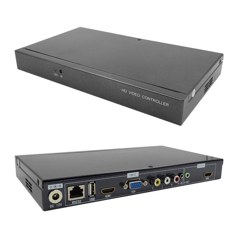 ตัวอักษร Superimposer HDMI Video Wall Controller Caption Adder 4 ใน 1 ออก HD Video Processor