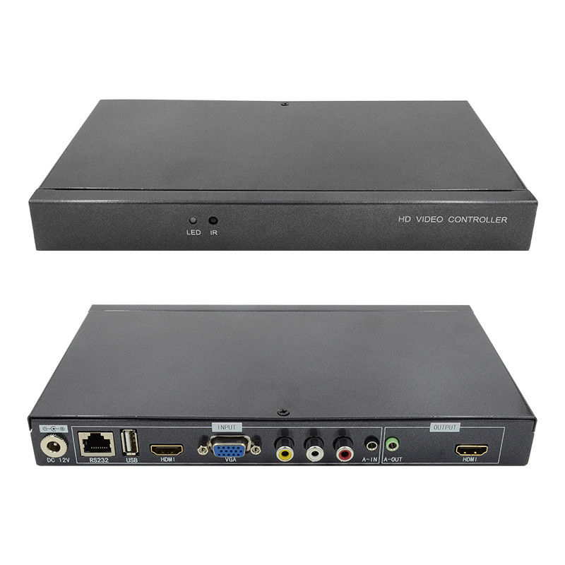ตัวอักษร Superimposer HDMI Video Wall Controller Caption Adder 4 ใน 1 ออก HD Video Processor