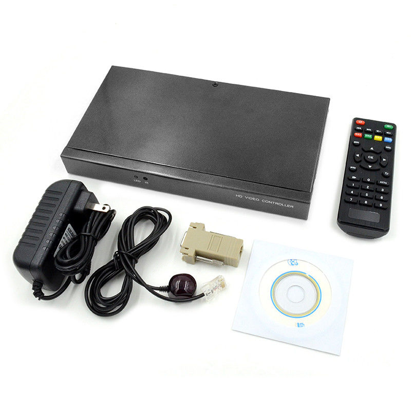 ตัวอักษร Superimposer HDMI Video Wall Controller Caption Adder 4 ใน 1 ออก HD Video Processor