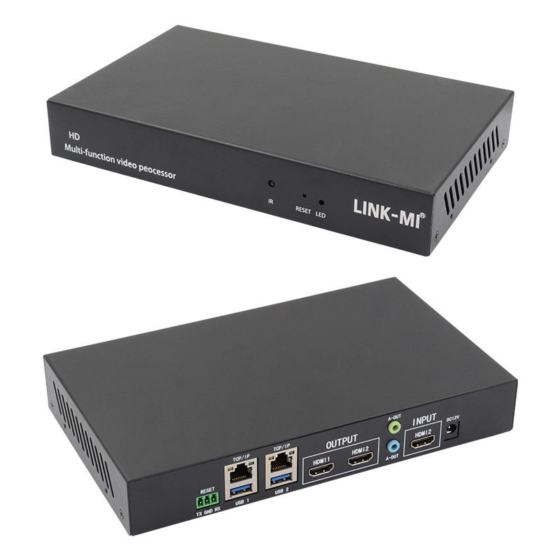 หลายภาษา RS232 HDMI Video Wall Controller HD Caption Adder เครื่องประมวลผลวิดีโอ HDMI