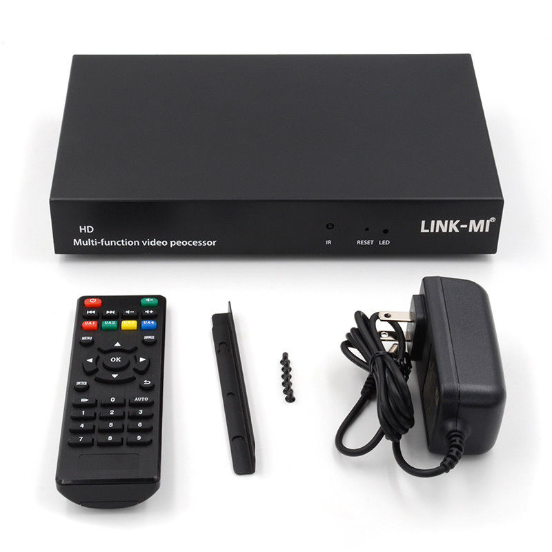 หลายภาษา RS232 HDMI Video Wall Controller HD Caption Adder เครื่องประมวลผลวิดีโอ HDMI