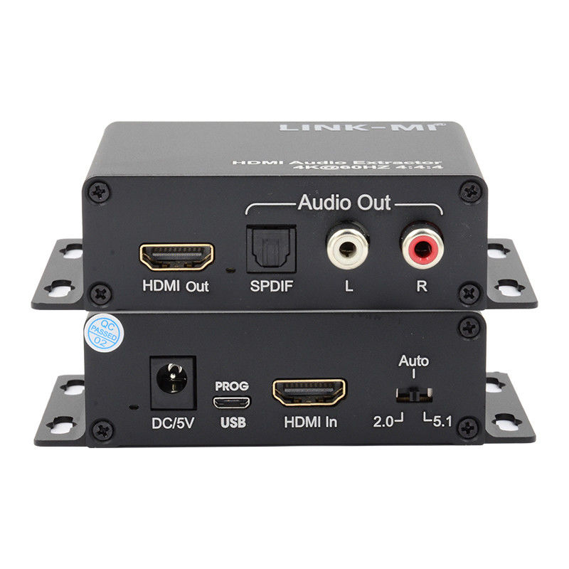 18Gbps 4K 1080P HDMI Audio Extractor รองรับ EDID 3D สําหรับเครื่องรับดาวเทียม Apple TV