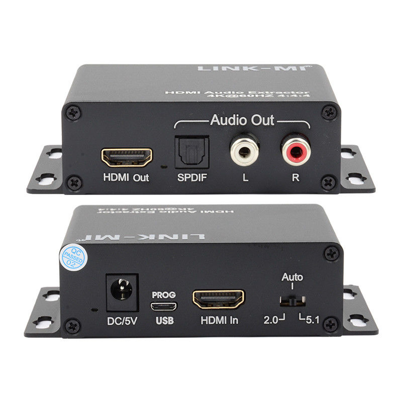 18Gbps 4K 1080P HDMI Audio Extractor รองรับ EDID 3D สําหรับเครื่องรับดาวเทียม Apple TV
