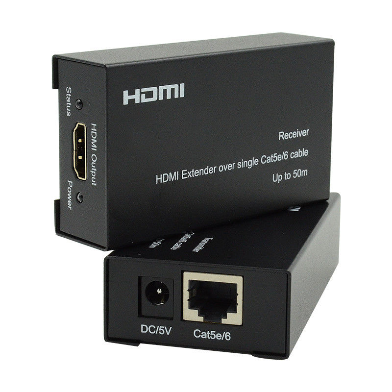1080i SDI Extender 50m HDMI Over Cat6 Cat5eCable พร้อมการสนับสนุนฟังก์ชัน EDID 1080P