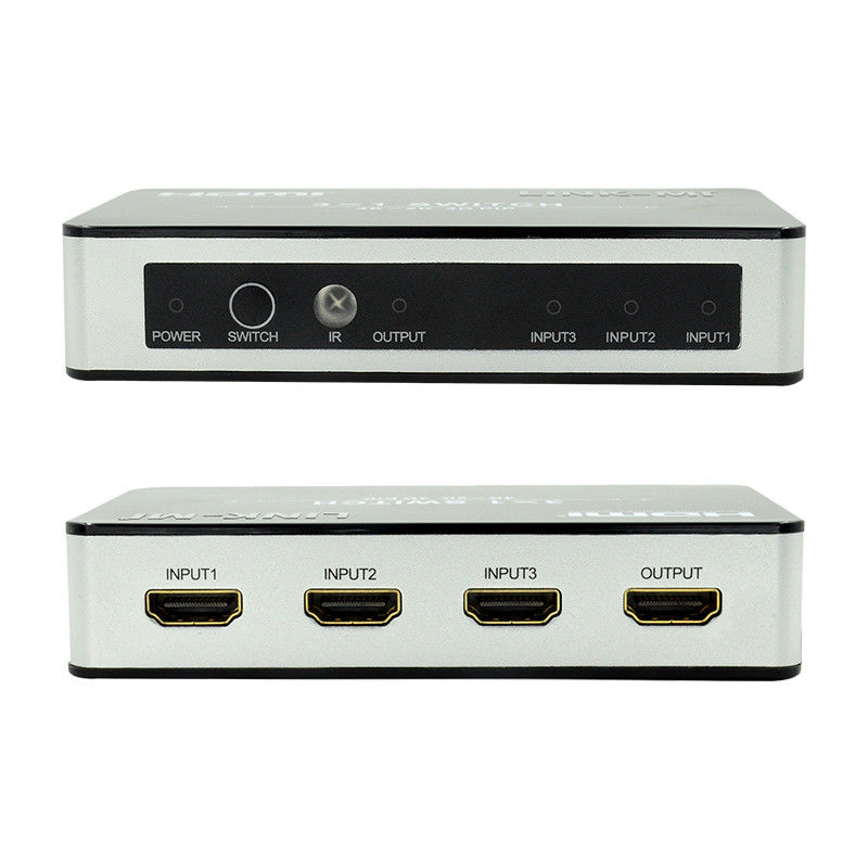 4K2K HDMI Switch 3x1 HDMI Splitter 5V 1A รองรับ PIP 3D 3 ถึง 1 Video Switch