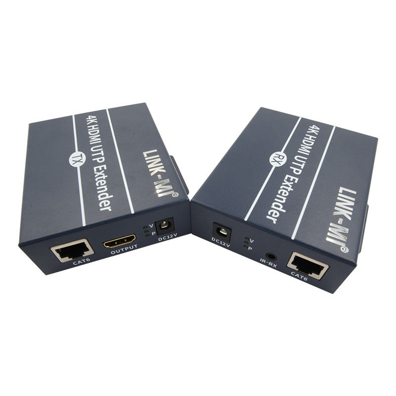 120m 4K HDMI Extender Over Cat6 Cat6e Cable พร้อม HDMI Loop Out IR การควบคุม