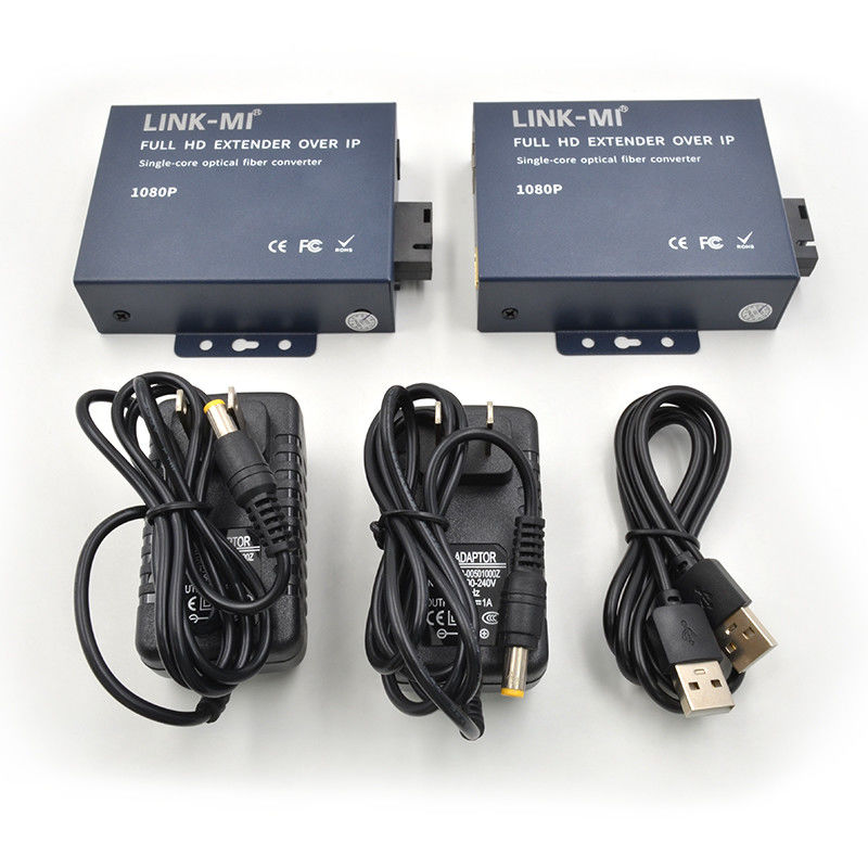 20KM HDMI Extender Over Fiber With Loop Out สําหรับโมดูลไฟเบอร์ SC/FC 1080P