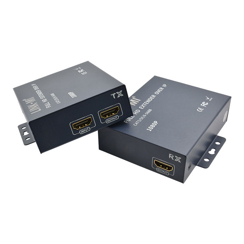 200M Extender HDMI Over TCP / IP 1080P การสนับสนุนจุดต่อจุด ไปยังหลายจุด