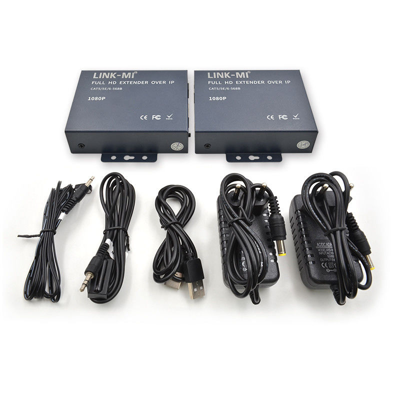 200M Extender HDMI Over TCP / IP 1080P การสนับสนุนจุดต่อจุด ไปยังหลายจุด