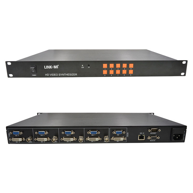 HD 4x1 HDMI Multi Viewer TCP/IP 1080P ฮาร์ดแวร์ วิดีโอ ซินธีไซเซอร์ RS232