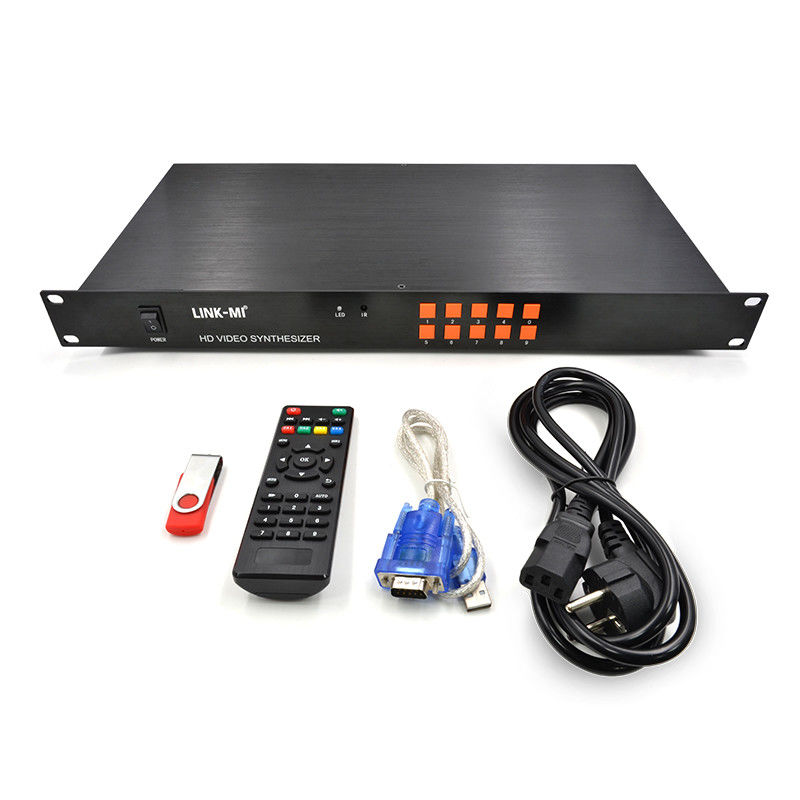 HD 4x1 HDMI Multi Viewer TCP/IP 1080P ฮาร์ดแวร์ วิดีโอ ซินธีไซเซอร์ RS232