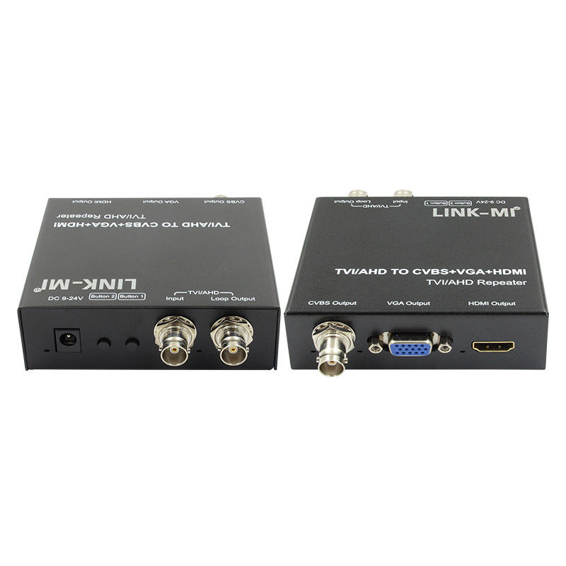 720P 60Hz AHD To HDMI Converter TVI CVI To HDMI CVBS เครื่องแปลงวีดีโอ VGA