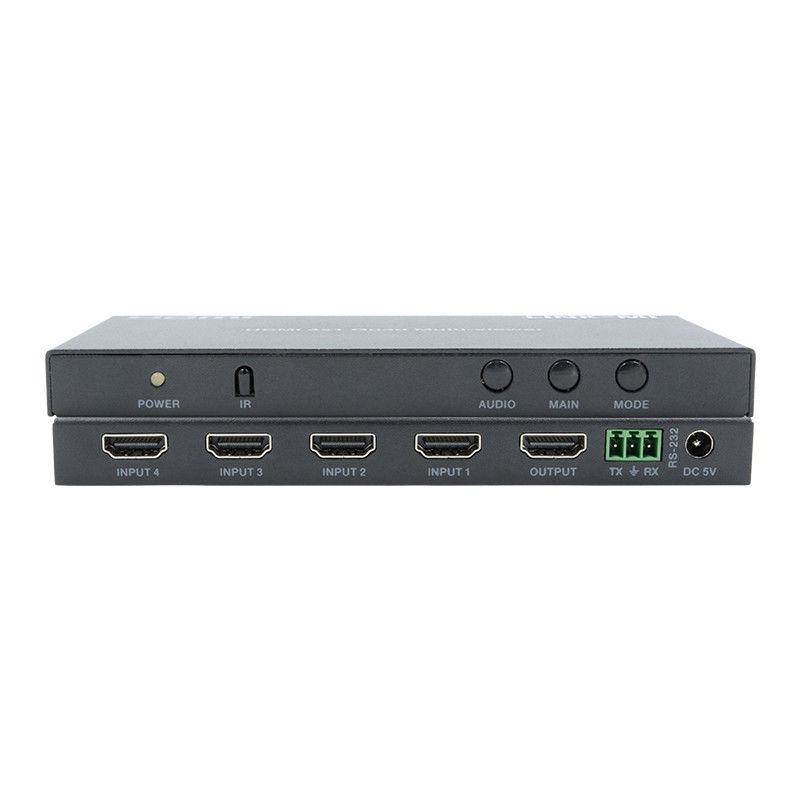 การทํางานสูง HDMI 4x1 Quad Multi Viewer HDMI 1.4b HDCP 1.4 และ DVI Compliant