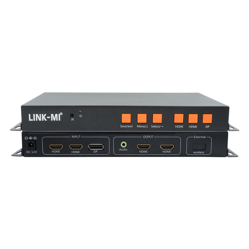 การสนับสนุนมือถือ / HDMI / DP Input 4K Video Wall Controller สําหรับ 2 จอ