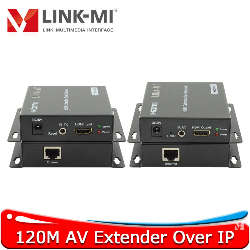 120M AV Over IP H.264 Encoder สําหรับการถ่ายทอดเสียงและวิดีโอที่น่าเชื่อถือผ่าน TCP/IP ด้วย 1x HDBT Input